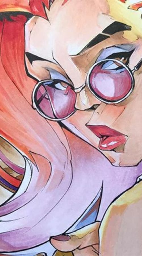 Ilustración estilo graffiti personalizada a color