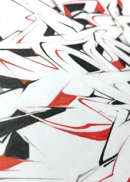 Letras en graffiti formando el abecedario