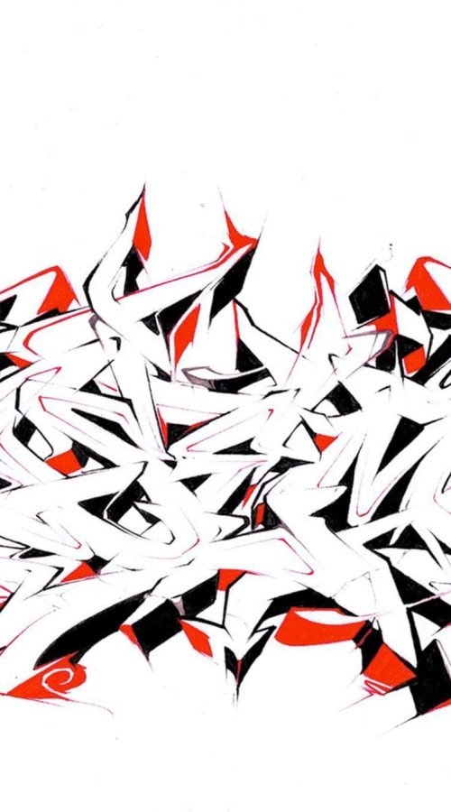 Letras en graffiti formando el abecedario