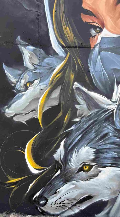 Mural graffiti en Murcia para el festival Fortuna Hip Hop Jam