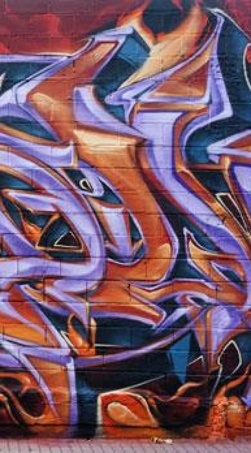 graffiti 3D wildstyle con letras en relieve
