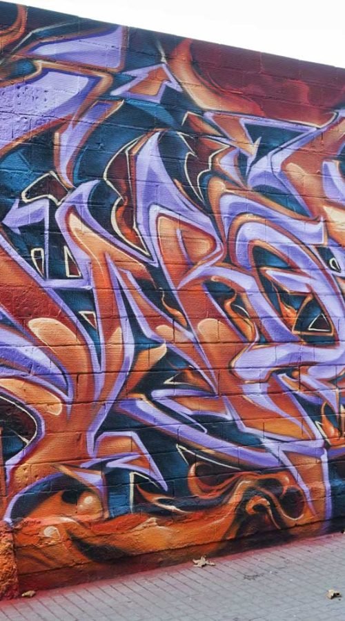 graffiti 3D wildstyle con letras en relieve