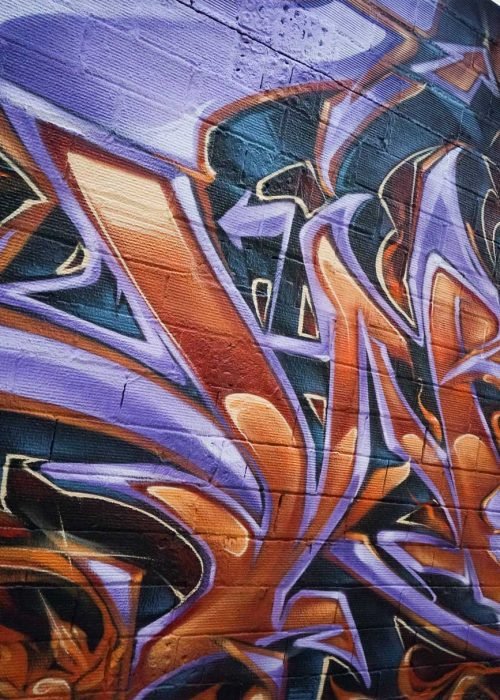 graffiti 3D wildstyle con letras en relieve