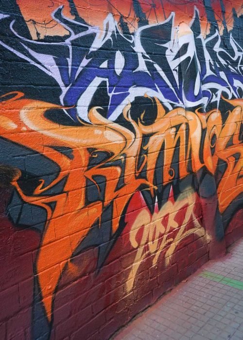 graffiti 3D wildstyle con letras en relieve