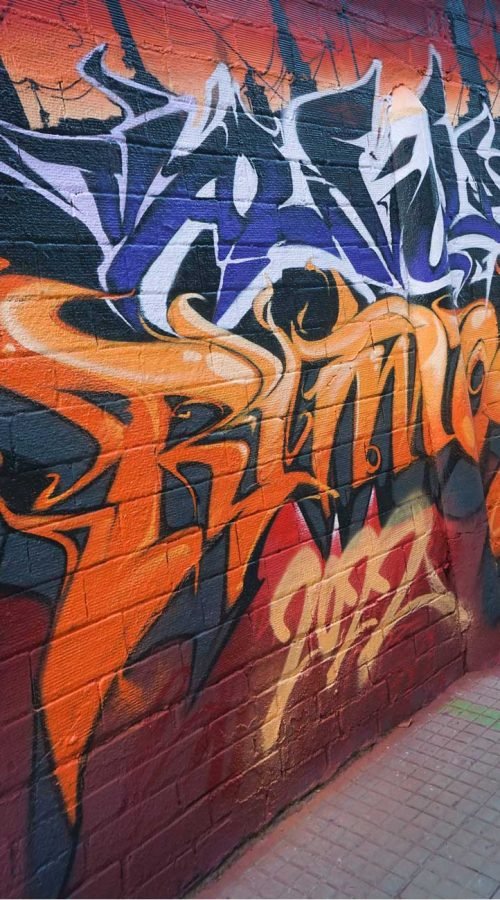 graffiti 3D wildstyle con letras en relieve