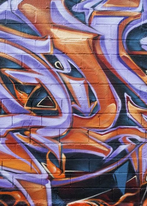 graffiti 3D wildstyle con letras en relieve