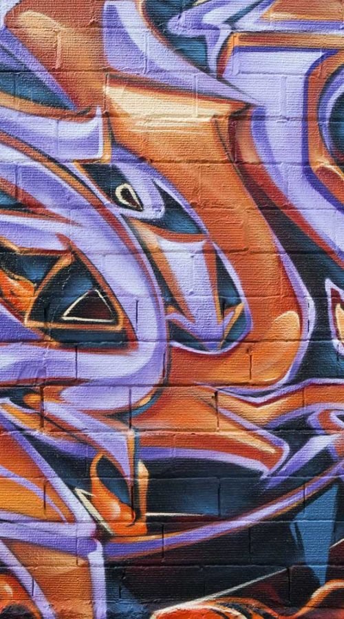 graffiti 3D wildstyle con letras en relieve