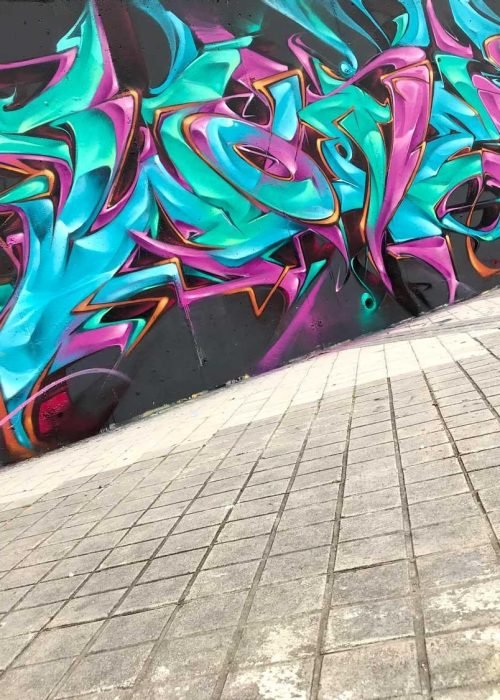 Graffiti 3D wildstyle en gran formato