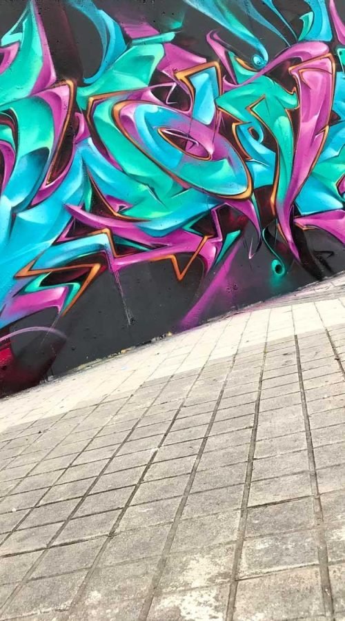 Graffiti 3D wildstyle en gran formato