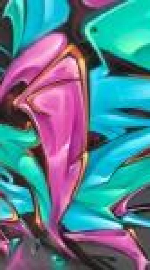 Graffiti 3D wildstyle en gran formato