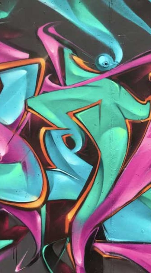 Graffiti 3D wildstyle en gran formato