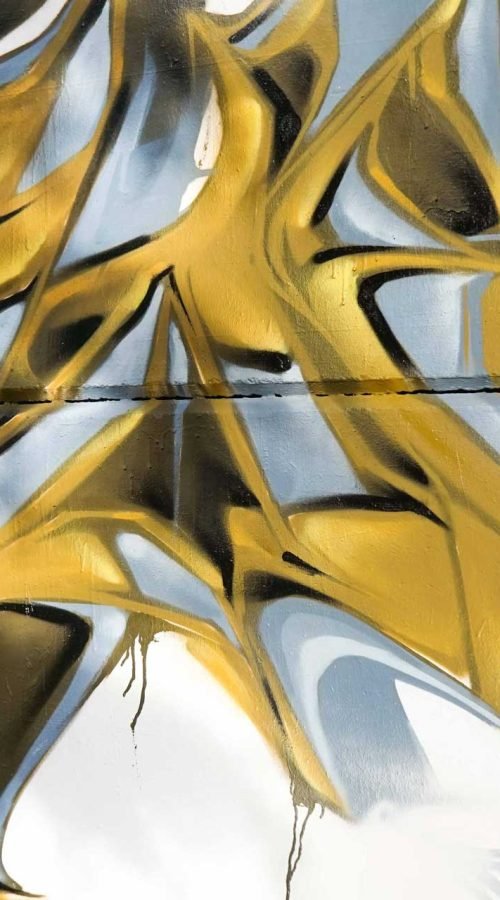 Mural 3D wildstyle con colores vibrantes