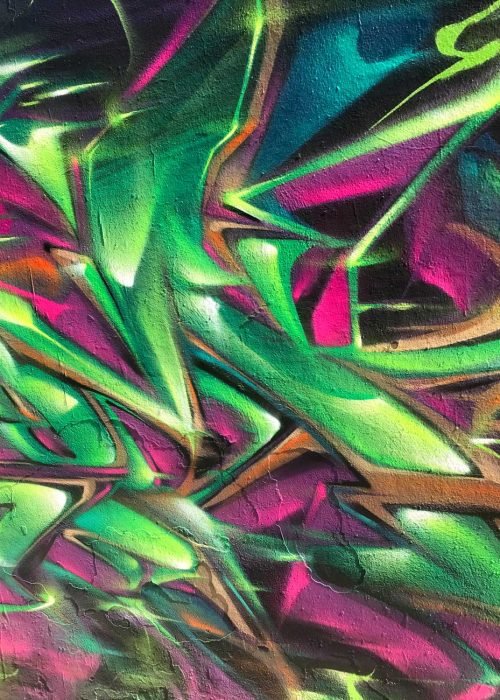 Arte mural 3D wildstyle con profundidad realista