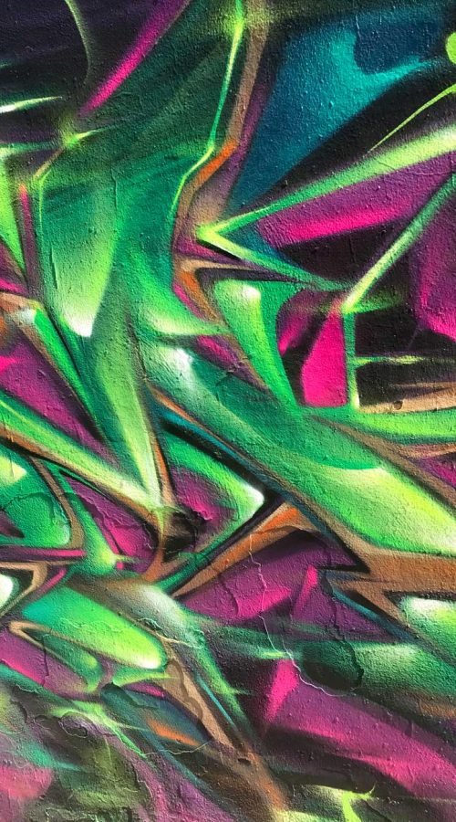 Arte mural 3D wildstyle con profundidad realista