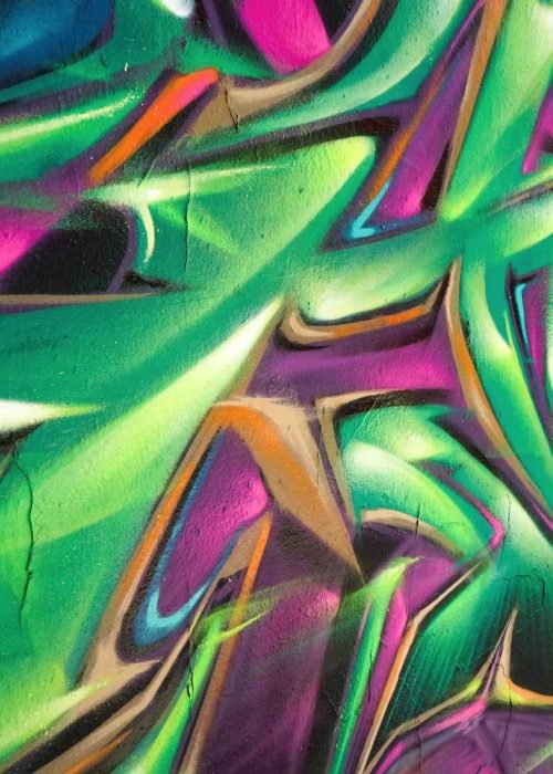 Arte mural 3D wildstyle con profundidad realista