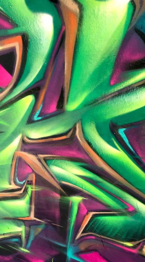 Arte mural 3D wildstyle con profundidad realista