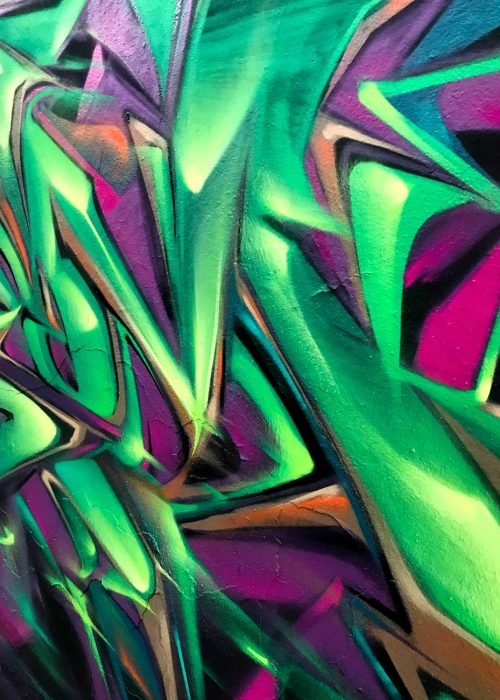 Arte mural 3D wildstyle con profundidad realista