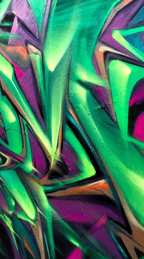 Arte mural 3D wildstyle con profundidad realista