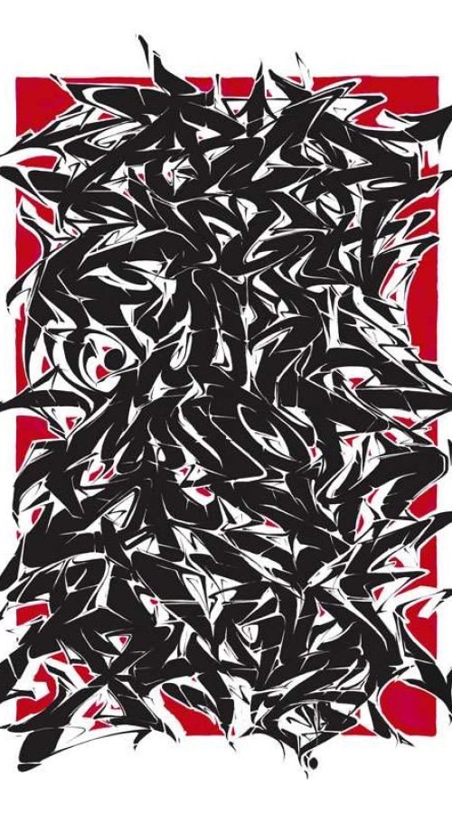 Abecedario en estilo graffiti profesional