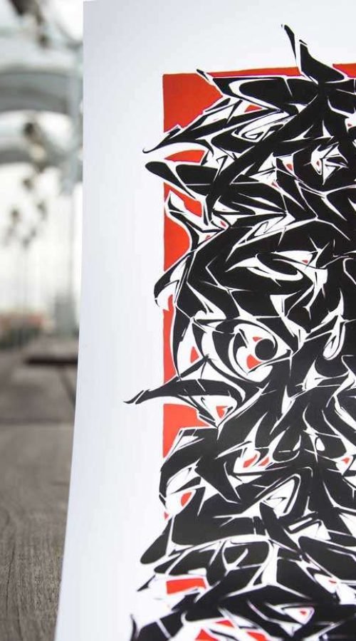 Abecedario en estilo graffiti profesional