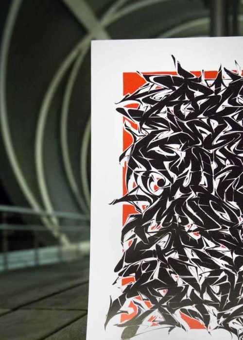 Abecedario en estilo graffiti profesional