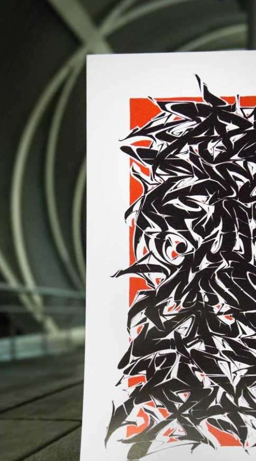 Abecedario en estilo graffiti profesional