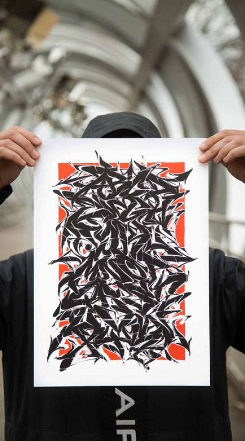 Abecedario en estilo graffiti profesional