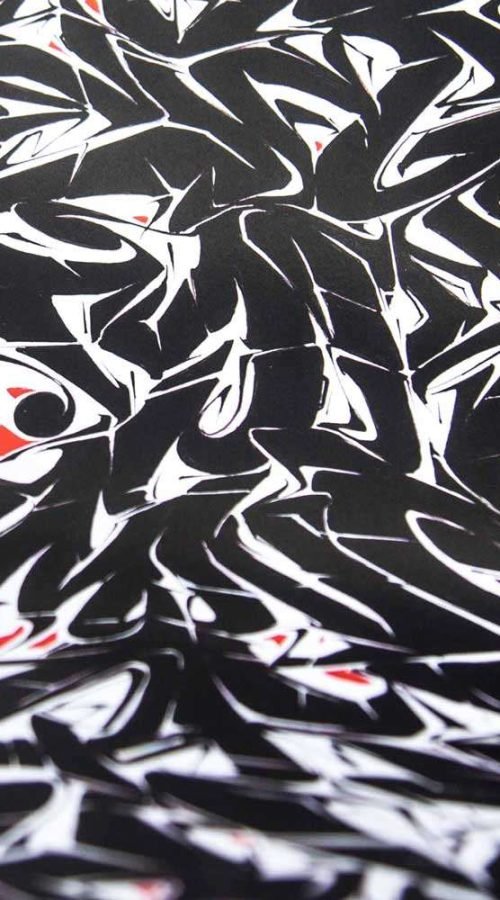 Abecedario en estilo graffiti profesional