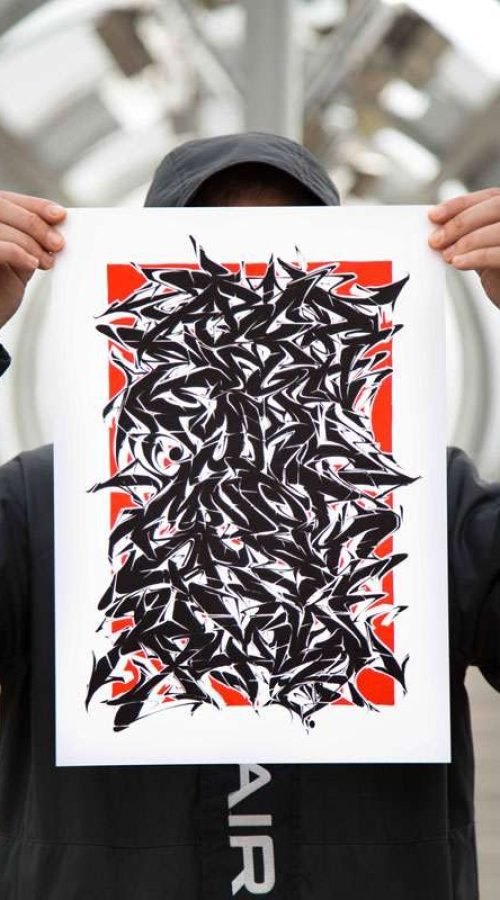 Abecedario en estilo graffiti profesional