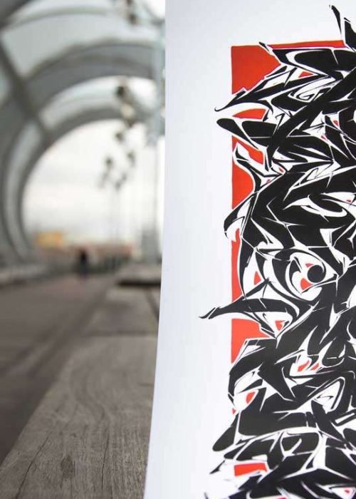 Abecedario en estilo graffiti profesional