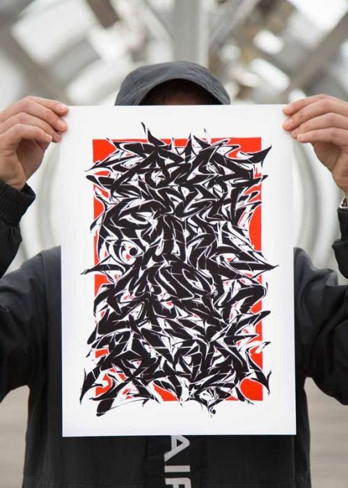 Abecedario en estilo graffiti profesional