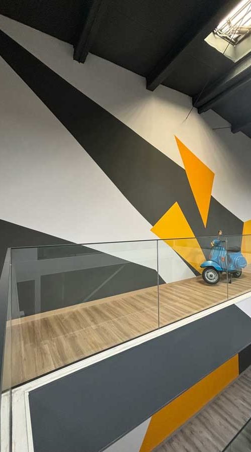 mural interior en oficinas
