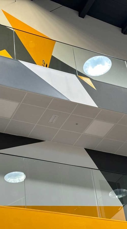 mural interior en oficinas