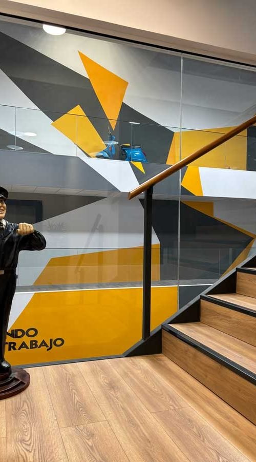 mural interior en oficinas