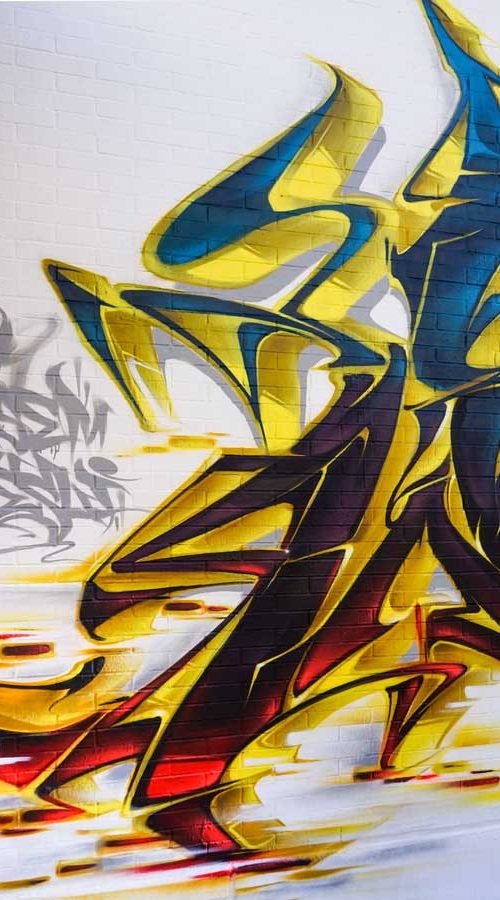 Mural de Snoop Dogg en el festival Hip Hop Street Vícar organizado por el Ayuntamiento