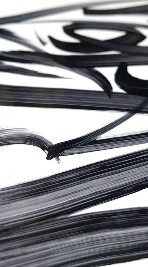 Tag graffiti artístico con trazo fluido y original