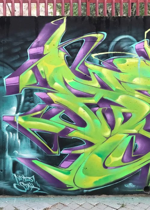 Mural Graffiti lizard spiderman