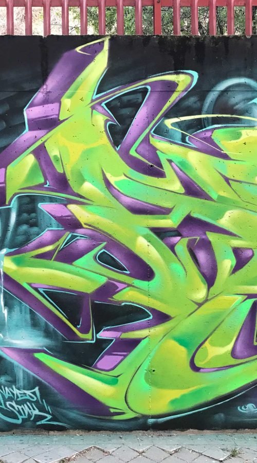 Mural Graffiti lizard spiderman