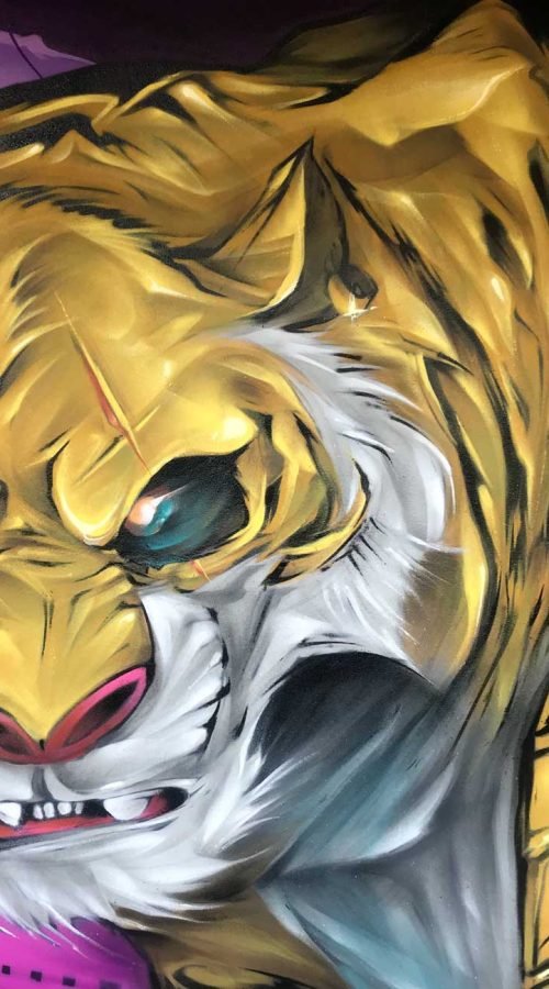 Mural Graffiti tigre