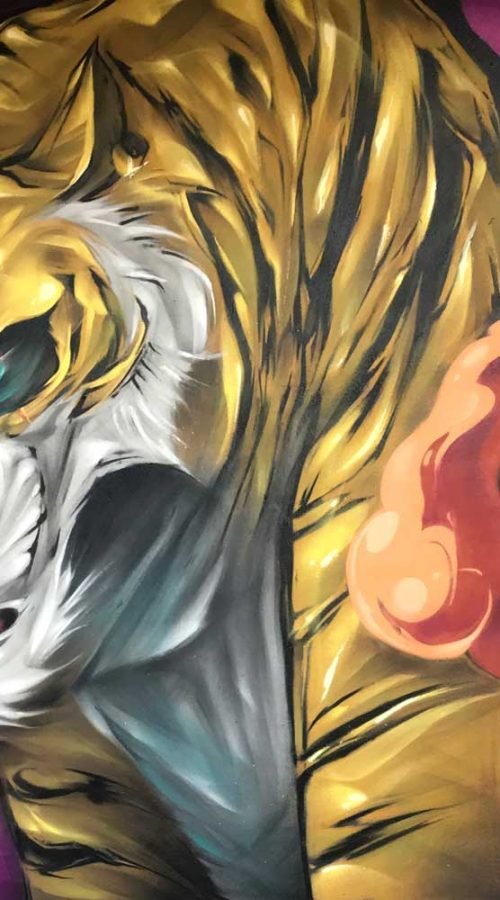 Mural Graffiti tigre