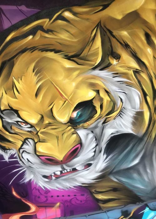 Mural Graffiti tigre