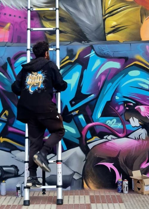 Mural Graffiti tigre