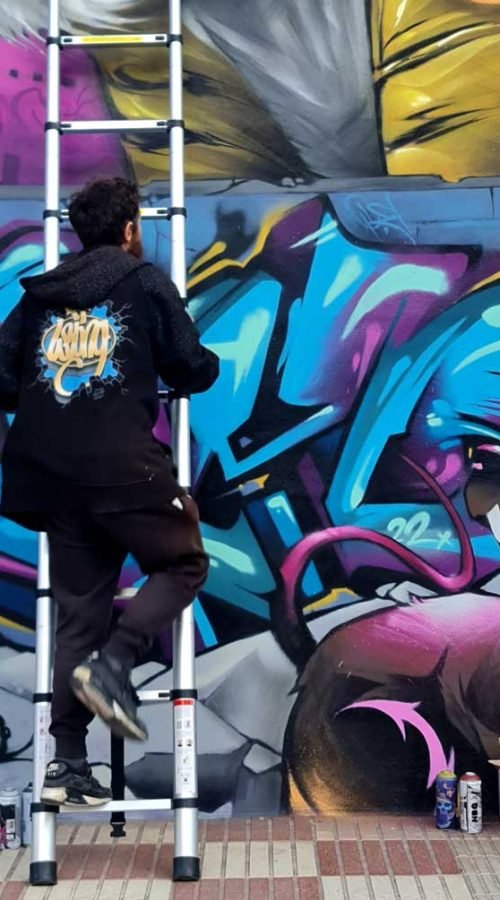 Mural Graffiti tigre