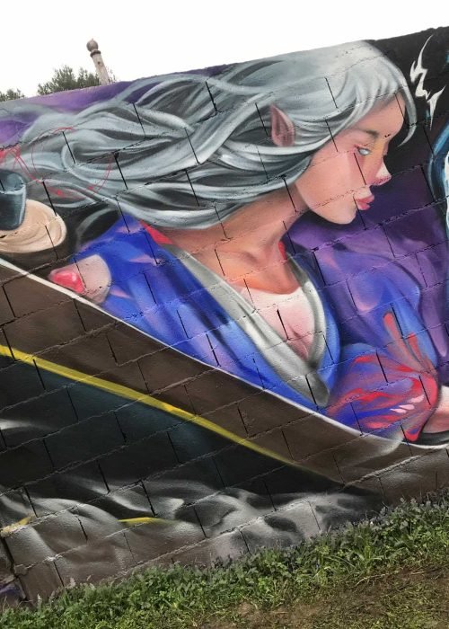 Mural Graffiti ninpo scroll