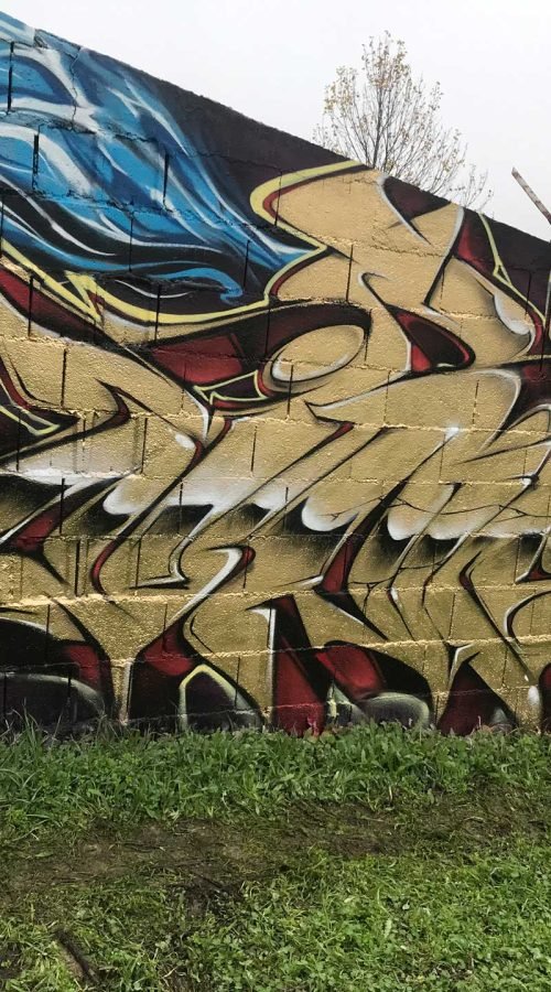 Mural Graffiti ninpo scroll