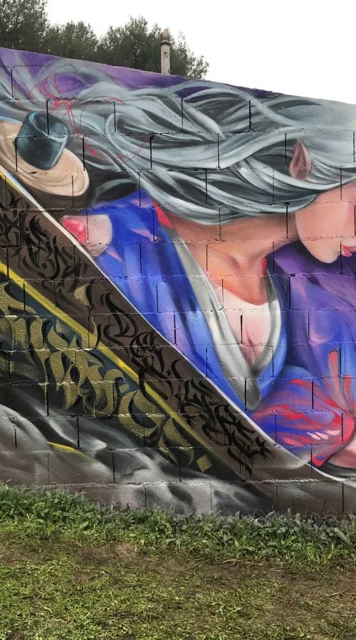 Mural Graffiti ninpo scroll