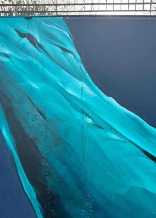 mural graffiti en parking