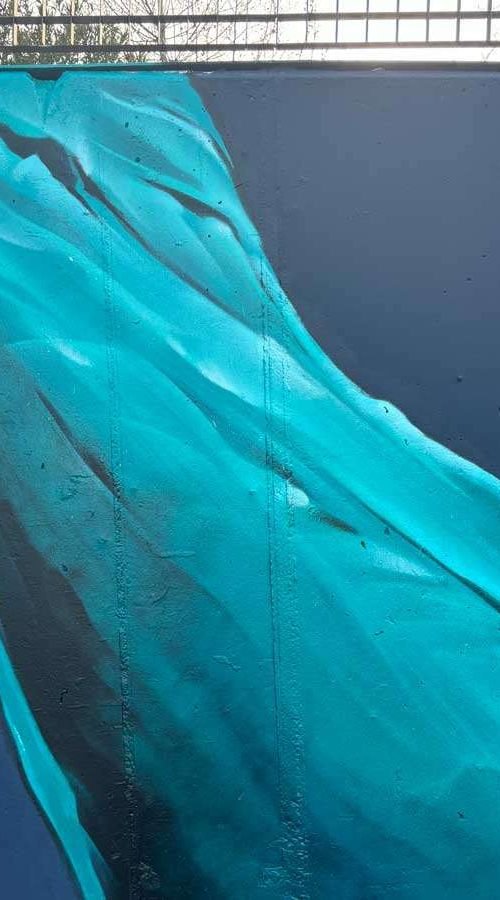 mural graffiti en parking