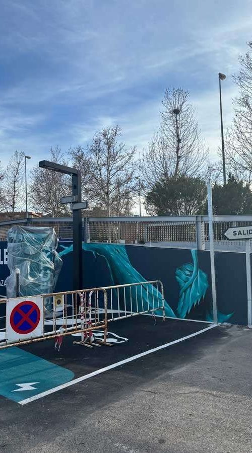 mural graffiti en parking