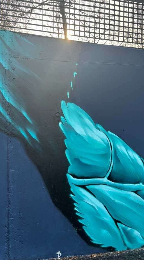 mural graffiti en parking